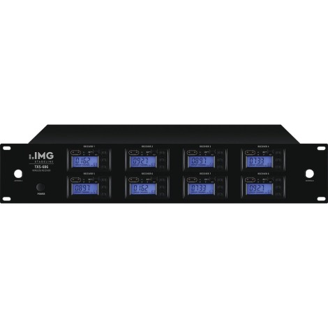8-kanaals multifrequentie ontvanger,  met UHF PLL-technologie 1000 selecteerbare UHF-frequenties - Conjuntos-de-micrófonos-inalámbricos