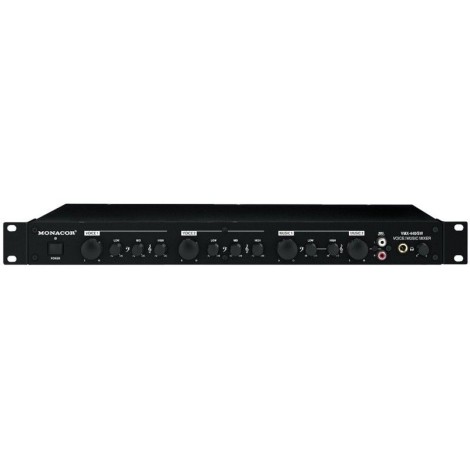 IMG-Stage Line VMX-440 4-channel voice  music mixer - Microfoon Mixer & Voorversterker