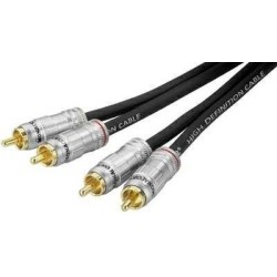 ACP-150/50 =lengte 1.5, 3, 5m RCA audio cable - Accessoire voor - Monacor PA-312-DMP