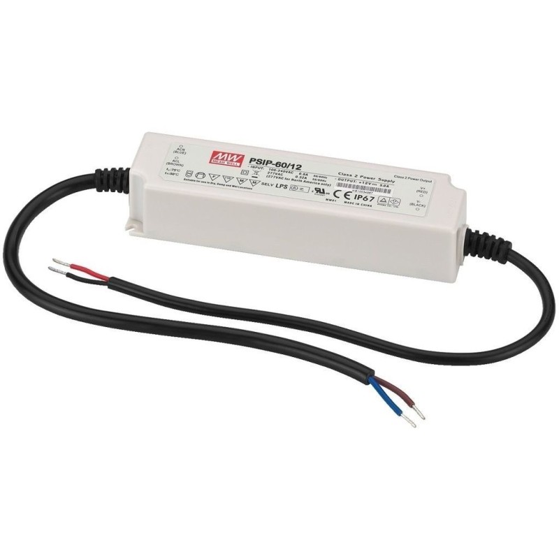 LED switch-mode PSU, for indoors and outdoors (IP67)