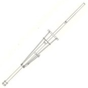 Antenne patatzak fm colinéaire en aluminium à gain élevé, onde 3/4 - Dipool FM Antennes