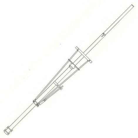 FM broadcast antenne HIGH GAIN COLINEAR ALUMINUM ¾ Wave  - Antena FM de alto ganho Colinear ¾ Onda