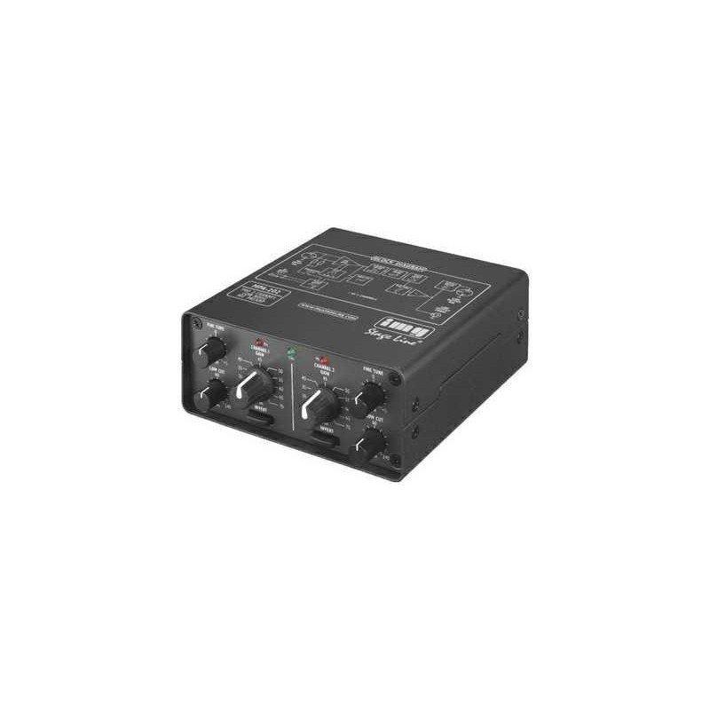 IMG-Stage Line MPA-202 2-channel microfoon voorversterker