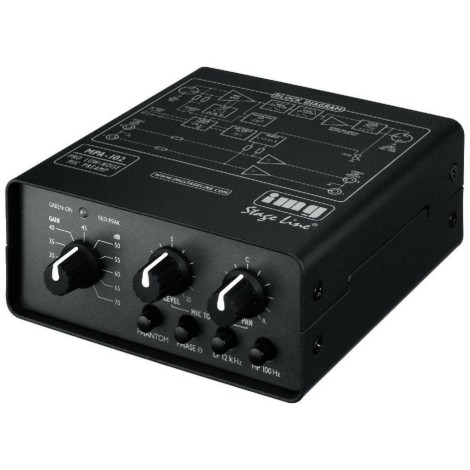 IMG-Stage Line MPA-102 1-channel microfoon voorversterker - Mixer e pré-amplificador de microfone
