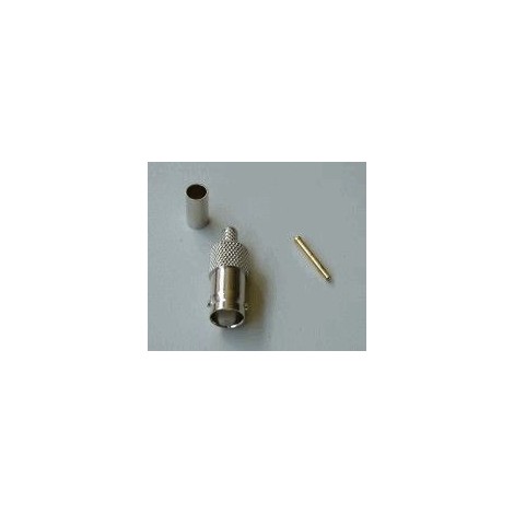 BNC-Female Crimp connector. RG 58 (10 stuks ) - Connecteurs coaxiaux