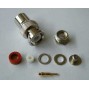 BNC-Male Soldeer connector. Clamp RG 58 (10 stuks) (BNC-M-SLD)