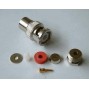 BNC-Male Soldeer connector. Clamp RG 174 (10 stuks) (BNC-M-174)