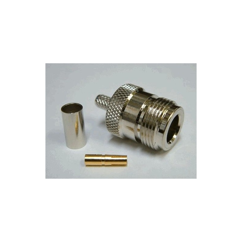 N-Connector Female Crimp voor RG58 (10 stuks)