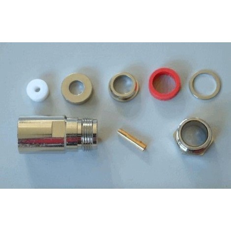 N-Connector Female Clamp voor LMR400 / RG213 / CLF400 (10 stuks) - Conectores Coaxiais