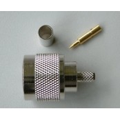 Conector N Macho Crimpado para RG58 (10 piezas) - Conectores coaxiales