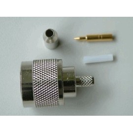 N-Connector Male Crimp voor RG174 (10 pieces)