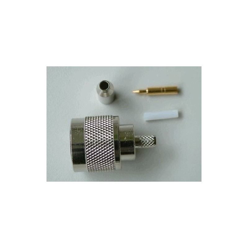 N-Connector Male Crimp voor RG174 (10 stuks)