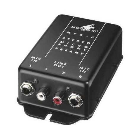 Monacor MPR 6 microfoon voorversterker - Mezclador y preamplificador de micrófono