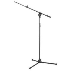 IMG-Stage Line Microphone floor stand With movable extension arm MS-60-SW