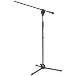 IMG-Stage Line Microphone floor stand High-quality steel version MS-90-SW