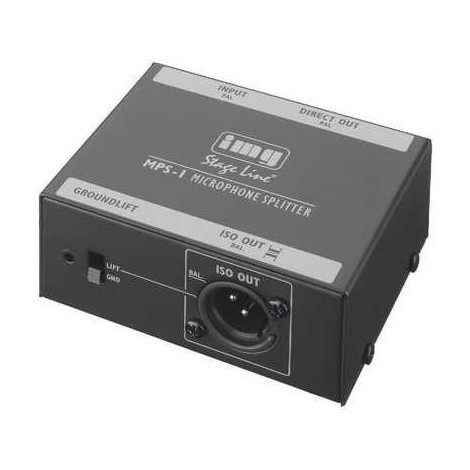 IMG-Stage Line MPS-1 microfoon splitter - Microfoon Mixer & Voorversterker