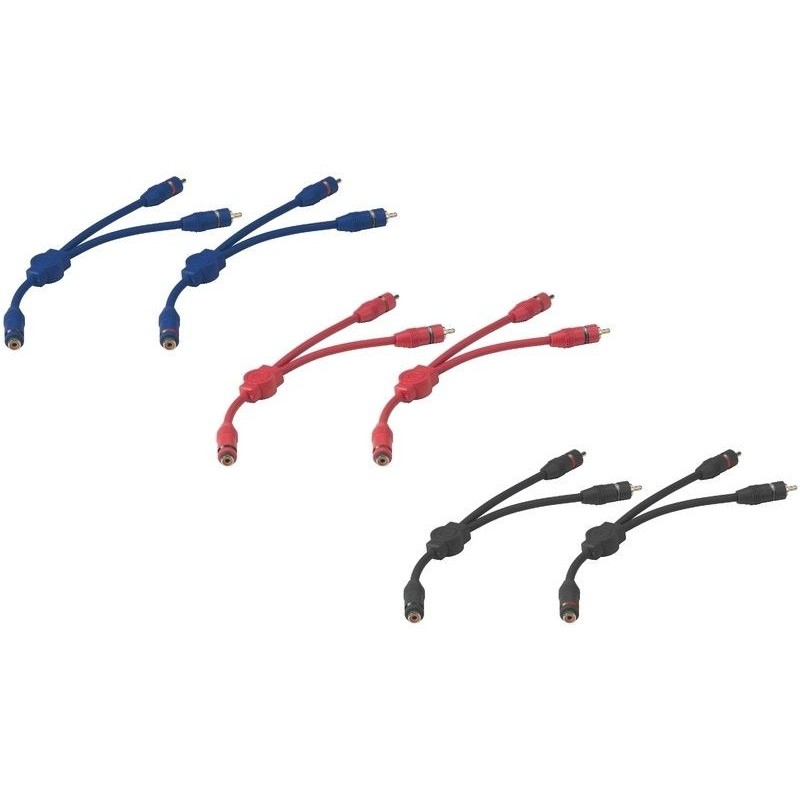 RCA Audio Y Cable Adapter CBA-25 Blauw, Rood, Zwart