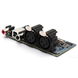 Audio input board card adds two XLR balanced inputs and two RCA connectors plus USB audio input