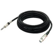 MICROFOON-KABEL 6M XLR conector mono de 6,3 mm