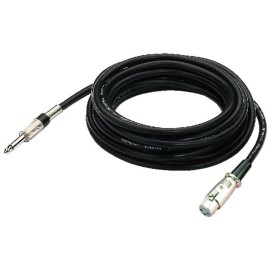 MICROFOON-KABEL 6M XLR 6,3-mm mono plug