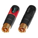 CINCH MALE, HIGH-END, pack of 2 - RCA Plugs and inline jacks