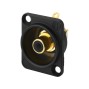 NEUTRIK RCA panel jacks, in a D series XLR panel ( 10 stuks ) (NF-2DB0)