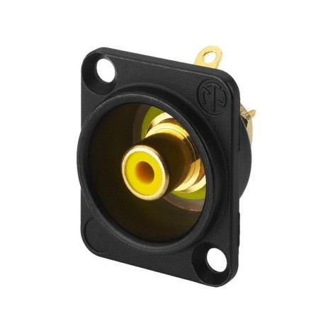 NEUTRIK RCA panel jacks, in a D series XLR panel ( 10 stuks ) - Conectores pluggen RCA