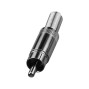 T-700 RCA Plug-In Connectors Chromium-plated (10 stuks) (T-700)