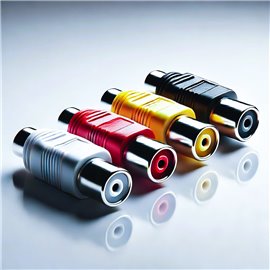 T-702G RCA inline Plugs Red |White | Black | Yellow(10 pieces)