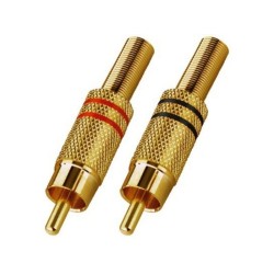 T-707GLC RCA Plug-In Connectors gold-plated body