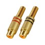 T-707JGLC RCA Plug-In In-line Connectors gold-plated body (T-707JGLC)