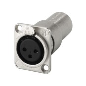 Conectores de painel de passagem NEUTRIK XLR, 3 pólos NA-3FDM - Conectores XLR no pluggen