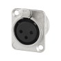 NEUTRIK XLR panel connectors, 3 poles NC-3FDL1 ( 10 stuks ) (NC-3FDL1)