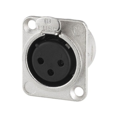 NEUTRIK XLR panel connectors, 3 poles NC-3FDL1 ( 10 stuks ) - Conectores XLR enchufables