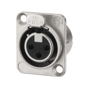 Connecteurs de panneau NEUTRIK XLR, 3 pôles NC-3FDLX ( 10 pièces ) - Connecteurs et fiches XLR