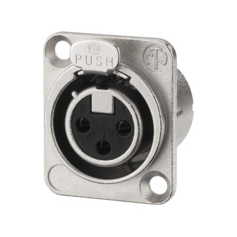 NEUTRIK XLR panel connectors, 3 poles NC-3FDLX ( 10 stuks ) - Conectores XLR enchufables