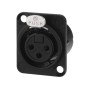 NEUTRIK XLR panel connectors, 3 poles NC-3FDLXBAG ( 10 stuks ) (NC-3FDLXBAG)