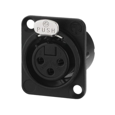 NEUTRIK XLR panel connectors, 3 poles NC-3FDLXBAG ( 10 stuks ) - Conectores XLR enchufables