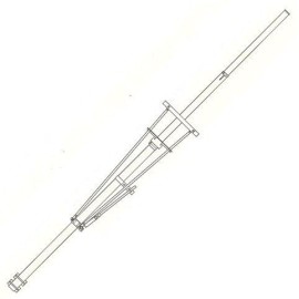 VHF dab band III  broadcast antenna HIGH GAIN COLINEAR ALUMINUM ¾ Wave