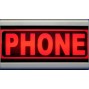 D&R Studio Sign Phone warning  light  Mono Face