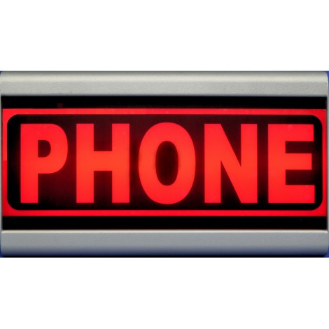 D&R Studio Sign Phone warning  light  Mono Face - Studio & Broadcast Solutions