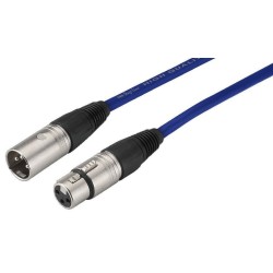 MECN-100 XLR Cables Line and microphone extension cables - Accessory For - NEUTRIK adapter XLR-6.3 mm stereo plug