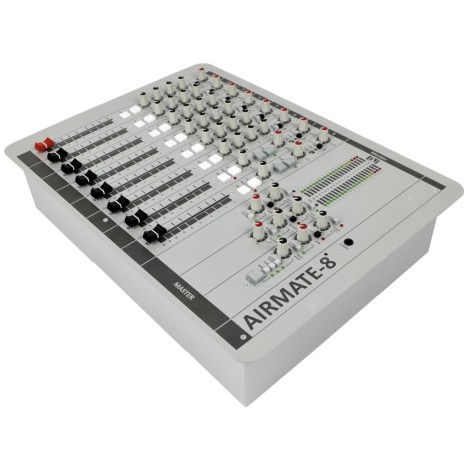 D&R AIRMATE USB 8 kanalen FM Broadcast mixer mengtafel - D&R Console mixer da studio