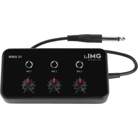 Microfoon Mixer MMX-31 - Mezclador y preamplificador de micrófono