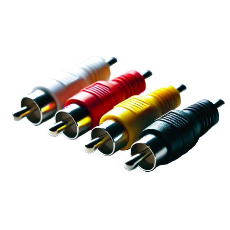 T-700G / GE RCA pluggen Rood | Wit | Zwart | Geel (10 stuks) - Conectores pluggen RCA