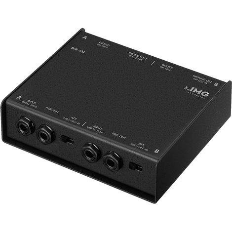 DIB-102 2-kanaals DI-box - Processore audio Monacor