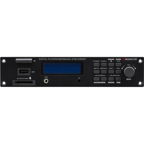 DAB+/FM RDS Tuner Inbouwmodule met USB, SD & Bluetooth - Monacor versterkers