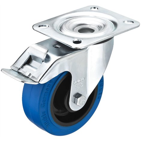 GCBB-100B High-Quality Zwenkwiel met Rem - Ø 100 mm (Blickle) - Transportkoffers-Flightcases