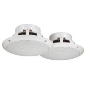 Monacor SPE-265/WS Haut-parleur encastré 2 voies 60W Blanc - Haut-parleurs