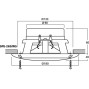 Monacor SPE-265/WS 2-Way Ceiling Speaker 60W White